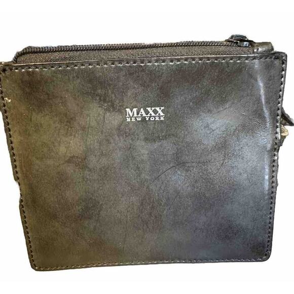 Max New York Italian Leather Purse With Card/ Change Wallet - Picture 2 of 6